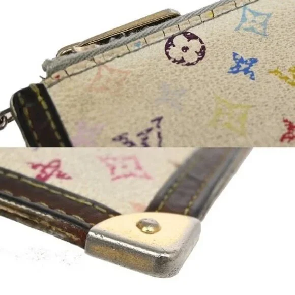 LOUIS VUITTON LV 3 Set Wallet Coin Card Case Monogram Multi Brown White 60YH846 - Picture 4 of 15